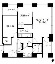 虎ノ門タワーズレジデンス 5階 間取り図