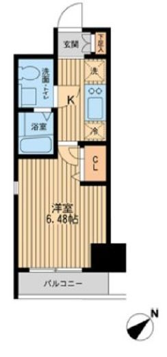 エコロジー潮見レジデンス 405 間取り図