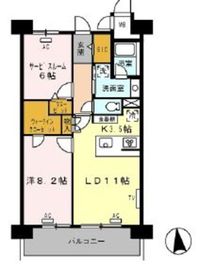 ロイヤルパークス西新井 420 間取り図