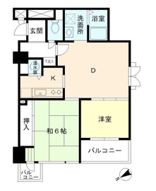 グランドメゾン田町 6階 間取り図