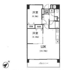 アーバンフラッツ芝浦 603 間取り図