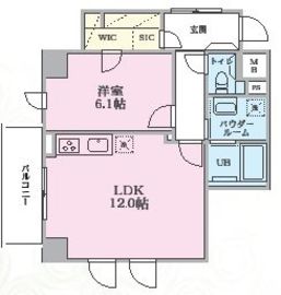 シュブラン大井町 301 間取り図