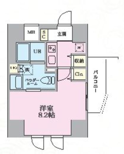 シュブラン大井町 403 間取り図