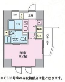 シュブラン大井町 503 間取り図