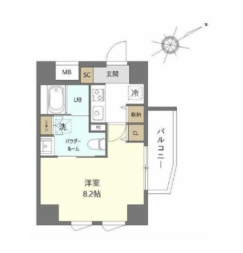 シュブラン大井町 602 間取り図