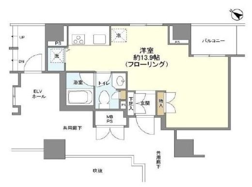パークハウス渋谷山手 11階 間取り図