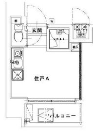 デコズキャッスル赤坂 701 間取り図