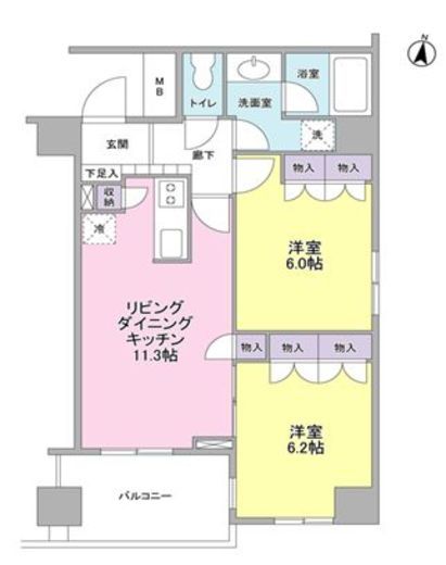 K's新中野 1003 間取り図