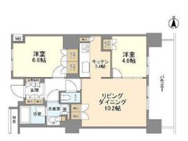 豊洲シエルタワー 21階 間取り図