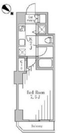 ホープシティ秋葉原 1401 間取り図