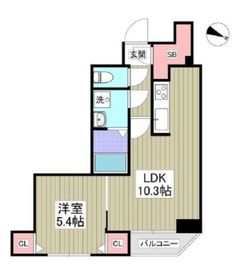 スペランツァ日本橋 1101 間取り図