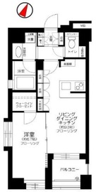 デュオ・スカーラ西麻布タワーイースト 701 間取り図