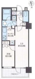 コスモポリス品川 22階 間取り図