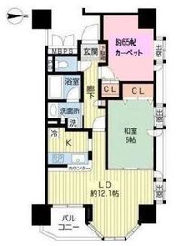 ライオンズマンション高輪 6階 間取り図