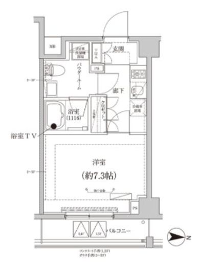 CREALpremier大島 312 間取り図