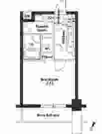 カスタリア代々木上原 404 間取り図