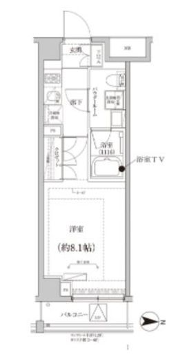 CREALpremier大島 603 間取り図