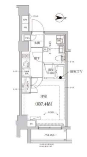CREALpremier大島 105 間取り図