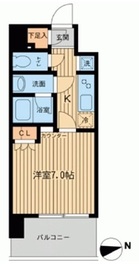 エルシア五反田 202 間取り図