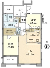 大森パークホームズベイサイドコート 14階 間取り図