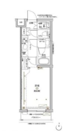 クレイシア目黒都立大学 1階 間取り図
