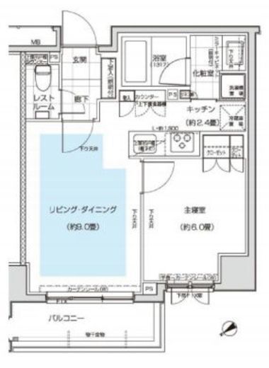 ピアース笹塚 2階 間取り図