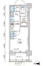 パークアクシス菊川ステーションゲート 605 間取り図