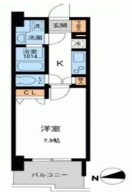 プライマル浅草橋 1004 間取り図