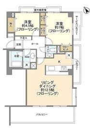 東急ドエルアルス渋谷八幡坂 8階 間取り図