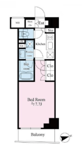 リテラス馬込 303 間取り図