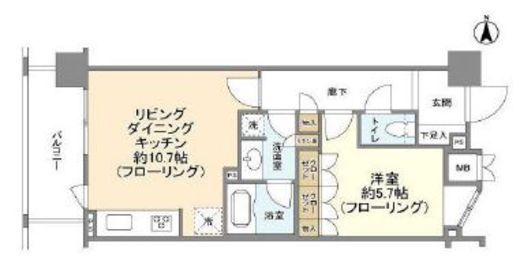 グランスイート ラ・ヴィル 803 間取り図