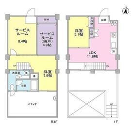 元住吉アートフラッツ 103 間取り図