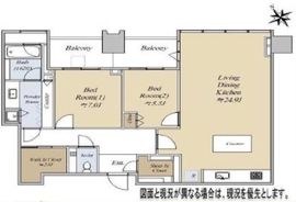 シティタワー麻布十番 19階 間取り図