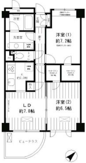 Lapyuta 407 間取り図