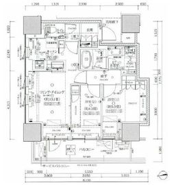 ブリリア上野ガーデン 12階 間取り図