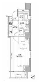 ベルテンポ赤坂 702 間取り図