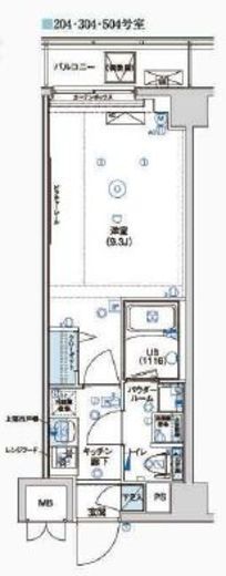 GRACIA PLACE OSHIAGE (グラシアプレイス押上) 503 間取り図