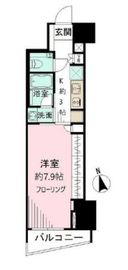 パークリュクス新宿御苑前mono 2階 間取り図