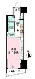 パークリュクス新宿御苑前mono 9階 間取り図