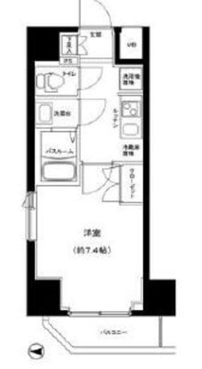 ガリシア錦糸町パークサイド 2階 間取り図