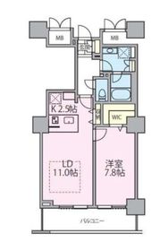 ロイヤルパークスタワー南千住 1602 間取り図