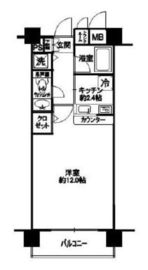 秀和溜池山王レジデンス 9F1 間取り図