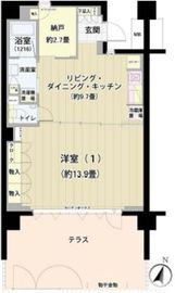 ガーデニエール砧レジデンス 112 間取り図