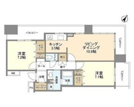 リガーレ日本橋人形町 25階 間取り図