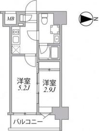 シーフォルム住吉 8階 間取り図