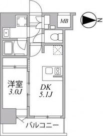 シーフォルム住吉 8階 間取り図