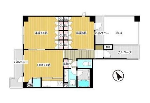 ピアース東京インプレイス 9階 間取り図