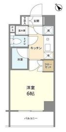 エストライフ勝どき 202 間取り図