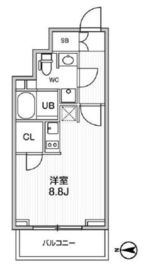 グラシアプレイス曳舟 1002 間取り図