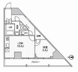 グラシアプレイス曳舟 405 間取り図